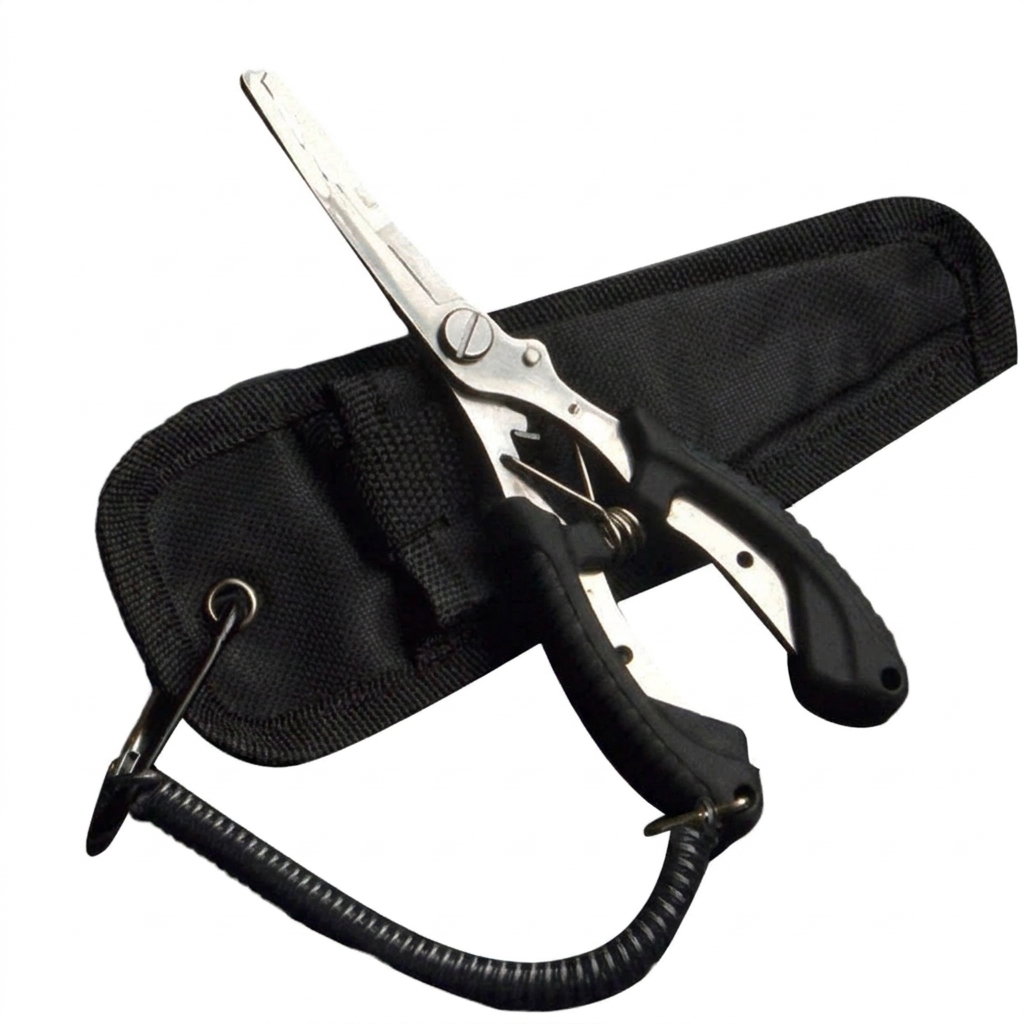 Schwarz · Outvolt Angelzange Pro in Schwarz aus rostfreiem Edelstahl