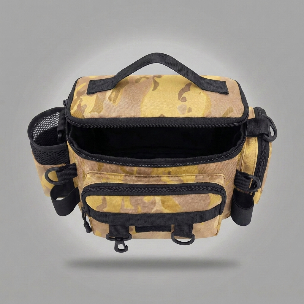 Gelb · Anglerbag Draufsicht