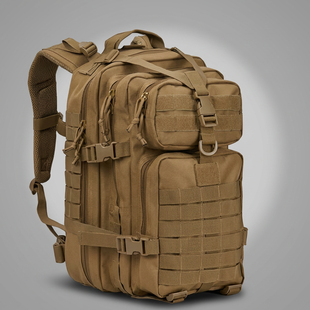 Braun · Outvolt Trailpack 38L Outdoor-Rucksack in Braun mit MOLLE-System